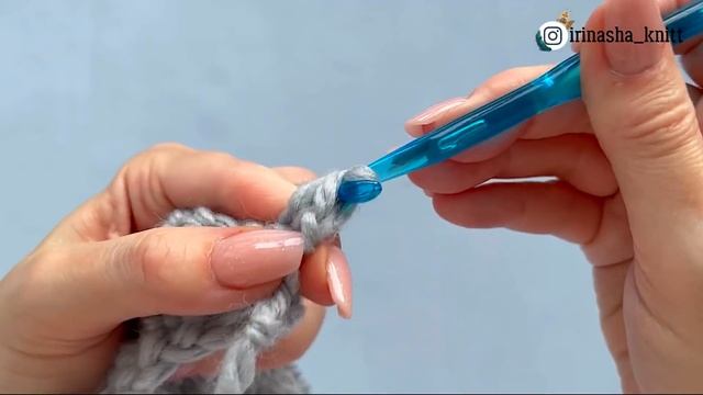 Шапка БИНИ крючком с отворотом /Зимняя шапка крючком/Шапка за пару часов для начинающих