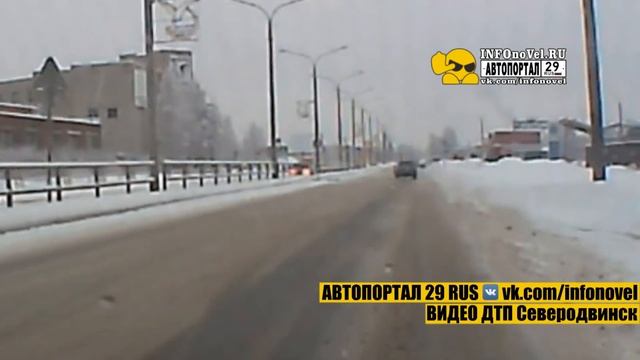 Дрифтанул в леерное ограждение. Северодвинск.