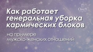 КАК РАБОТАЕТ ГЕНЕРАЛЬНАЯ УБОРКА КАРМИЧЕСКИХ БЛОКОВ НА ПРИМЕРЕ МУЖСКО-ЖЕНСКИХ ОТНОШЕНИЙ