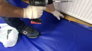 МОНТАЖ БОРЦОВСКОГО КОВРА НА ЛЮВЕРСЫ. РИНО СПОРТ