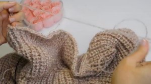 РАСШИРЕННЫЙ МАСТЕР КЛАСС ПО ВЯЗАНИЮ ПОНЧО ВОЛНООБРАЗНЫМ УЗОРОМ/Сборка и вязание рукавов