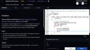 Distinct Pair Sums - Problem | Code Chef || Daily Coding Problem || Java Code ||