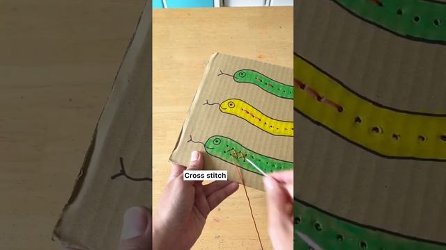 Snake Sewing Board - Best Idea to Teach Kids how to See!