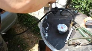 Испытание герметичности автоклава (tightness test of the autoclave)