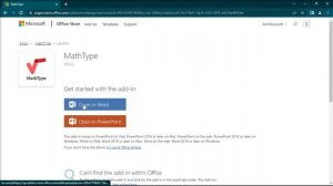 How to Install MathType Add-in (Equation Editor) to Word