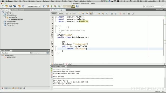 Hello JAX-RS смотреть онлайн
