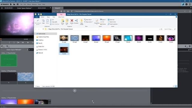 Magix Movie Edit Pro 2020 - Film Template Tutorial