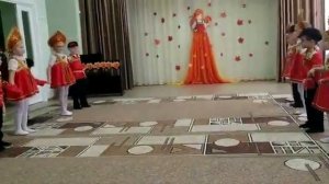 Народный танец в детском саду.Кадриль.
