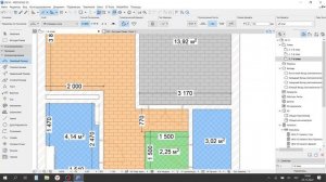 5 План напольных покрытий ArchiCAD