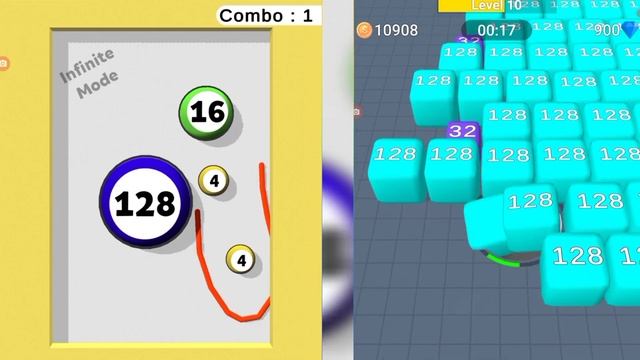surround and merge vs 2048 hole - ( black hole games ) Gameplay walkthrough mobile New Update Level смотреть онлайн