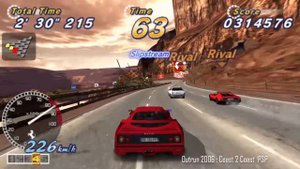 OUTRUN 2006 Coast 2 Coast PSP Gameplay - Full Outrun 2SP run - Hardest Route