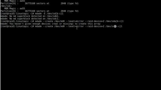 Raid1 Configuration in CentOS7 step by step