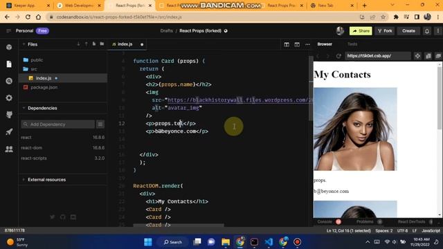 React Props | React Development for Beginners | Part 3