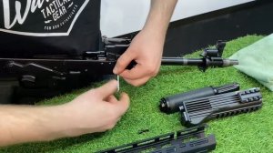 Установка цевья SAG 4-mlok АК на TG2 исп 03