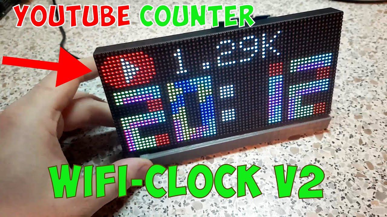 Wifi-часы с просмотром кол-ва подписчиков YouTube смотреть онлайн