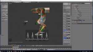 103.03 Анимация робота в Blender. Инверсивная кинематика и задание ключевых позиций для цикла ходьб