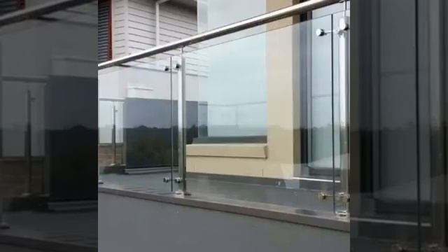 Ограждения для террас со стеклом и металлом
