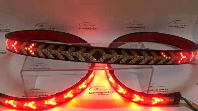 Лента LED стоп сигнал поворотник 12/24V смотреть онлайн