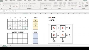 Can Excel solve this? Solve a set of Linear Equations (MATRICES)