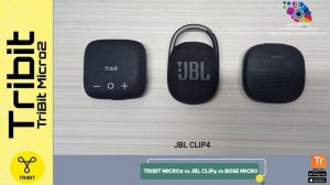 Tribit Micro2 vs Jbl Clip4 vs Bose Soundlink Micro