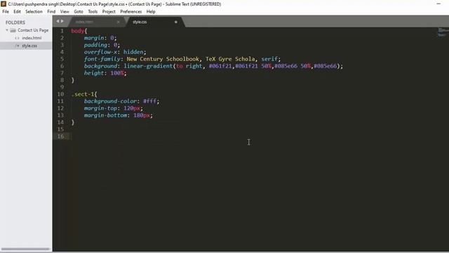 How to create Contact Page in Html and Css | Creative design in bootstrap | Responsive Contact form