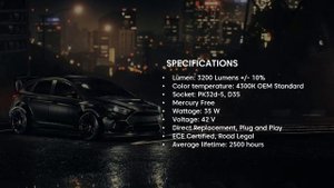 Osram D3S 35W 66340HBI Xenarc Xenon HID Bulb