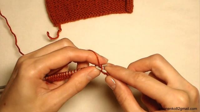 Вязание спицами. МК: Кромочные петли. Кромочный край "косичка" - Knitting. Edge stitch
