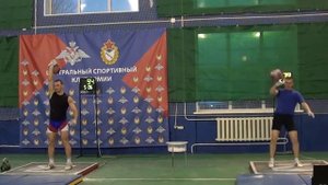 Хвостов Александр Рывок 184 раза гиря 32 кг