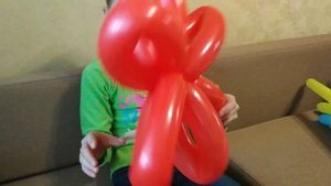 Самый простой цветок из шаров для моделирования