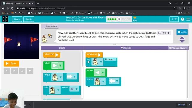 Basic Programming | Code.org | Course A | Lesson 12