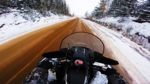 Покатуха по первому снегу/ Arctic Cat 700