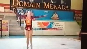 Художественная гимнастика. 2003 год. Очень интересное выступление Екатерины Пирожковой с обручем.