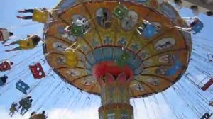 Santa Cruz Beach Boardwalk NEW Sea Swings ride.