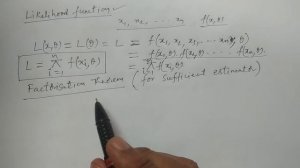 Likelihood function and Neyman's Factorization theorem - BSc Statistics