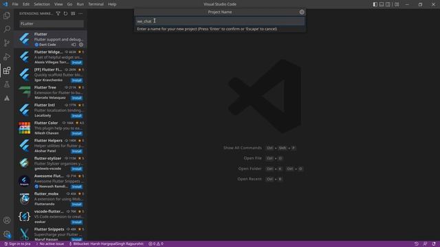 2.Create New Flutter Project In VS Code (Hindi) | Chat App Firebase Flutter