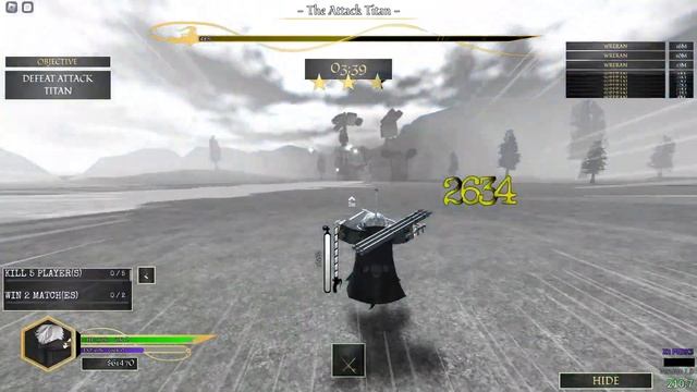 (Roblox) Attack On Titan: Evolution Attack Titan Raid ABNORMAL (Solo) смотреть онлайн