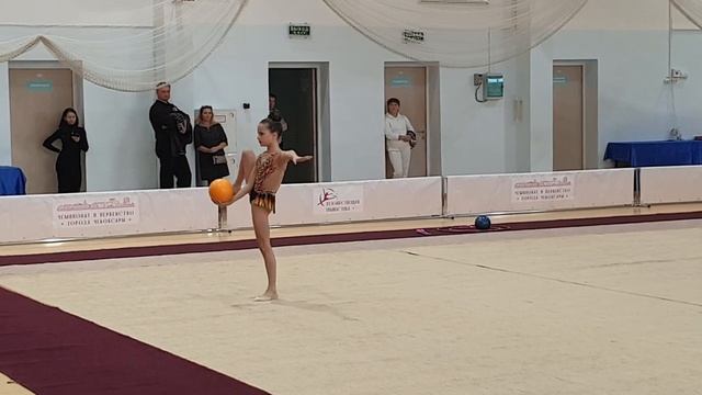 Сафина Азалия 05.11.2023г Чебоксары Первенство по Гимнастике. Мяч смотреть онлайн