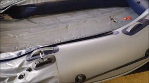 Лодка ПВХ Риф Тритон 340 НДНД серо т.синяя