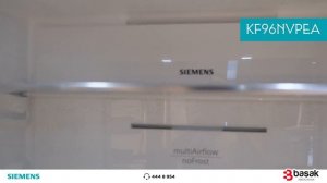 KF96NVPEA Kolay Temizlenebilir Inox Gardırop Tipi Buzdolabı Siemens