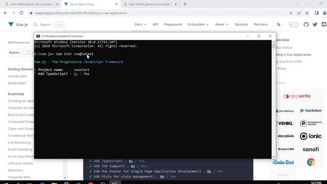 how to install a new vue project 2023