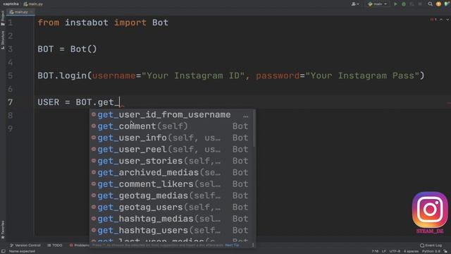 Instagram Bot (Comment) | Python - شرح مفصل смотреть онлайн