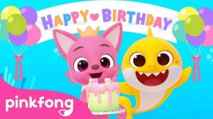 Happy Birthday, Pinkfong! | Baby Shark Happy Birthday Song for Kids | Pinkfong Official