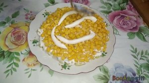 Салат на скорую руку. Слоеный, простой и очень вкусный, из самых простых продуктов