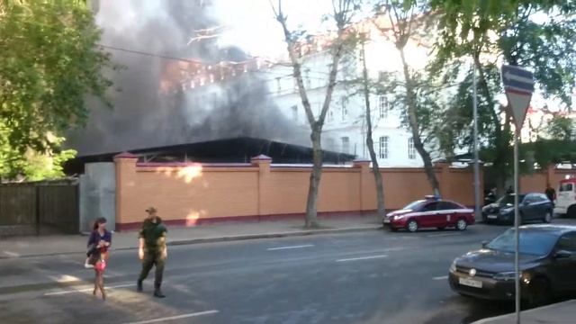 Пожар военная часть Павловская улица смотреть онлайн