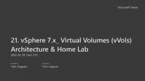 21. Virtual Volumes (vVols) Architecture: Solutions for Customer Challenges & Real-Time Scenarios