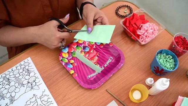 Мастер-класс «Аппликация в технике «Торцевание из салфеток».