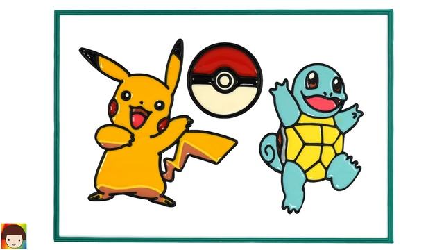 Pokemon Pikachu Jelly Coloring & Painting, Pokémon Presents | Menggambar Dan Mewarnai Penyu