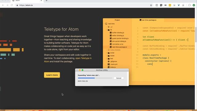 Installing Atom IDE on macOS