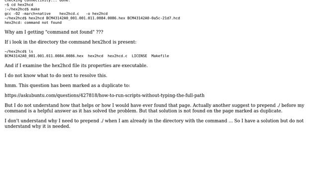 Ubuntu: git clone hex2hcd "command not found" Ubuntu bluetooth смотреть онлайн