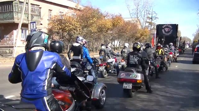 Закрытие мотосезона 2015 "Ночные Волки Иркутск" смотреть онлайн